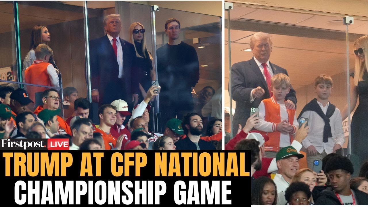 Trump LIVE: Donald Trump Attends Indiana College Football Championship Game