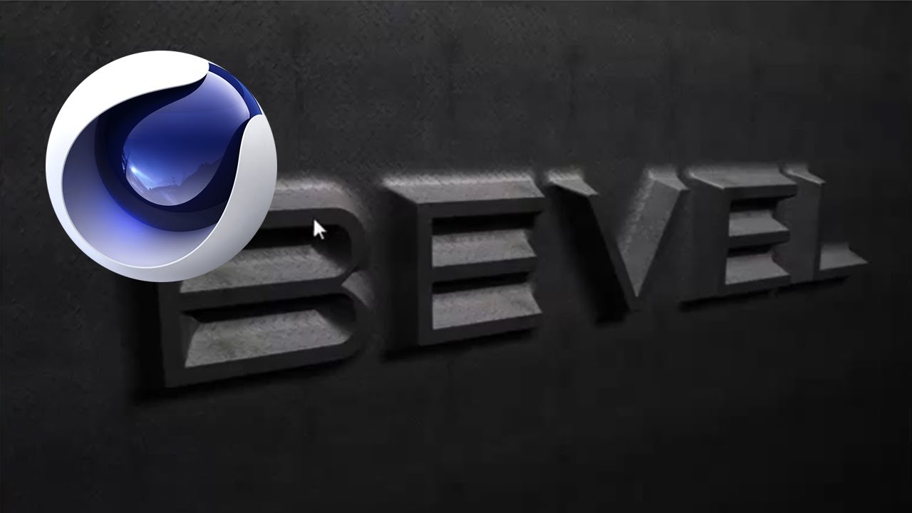 cinema 4d create a beveled text effect youtube