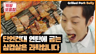 단언컨대 연탄구이야말로 최고의 삼겹살 구이법입니다 | [식샤를 합시다 : 먹방모음집] Grilled Pork Belly