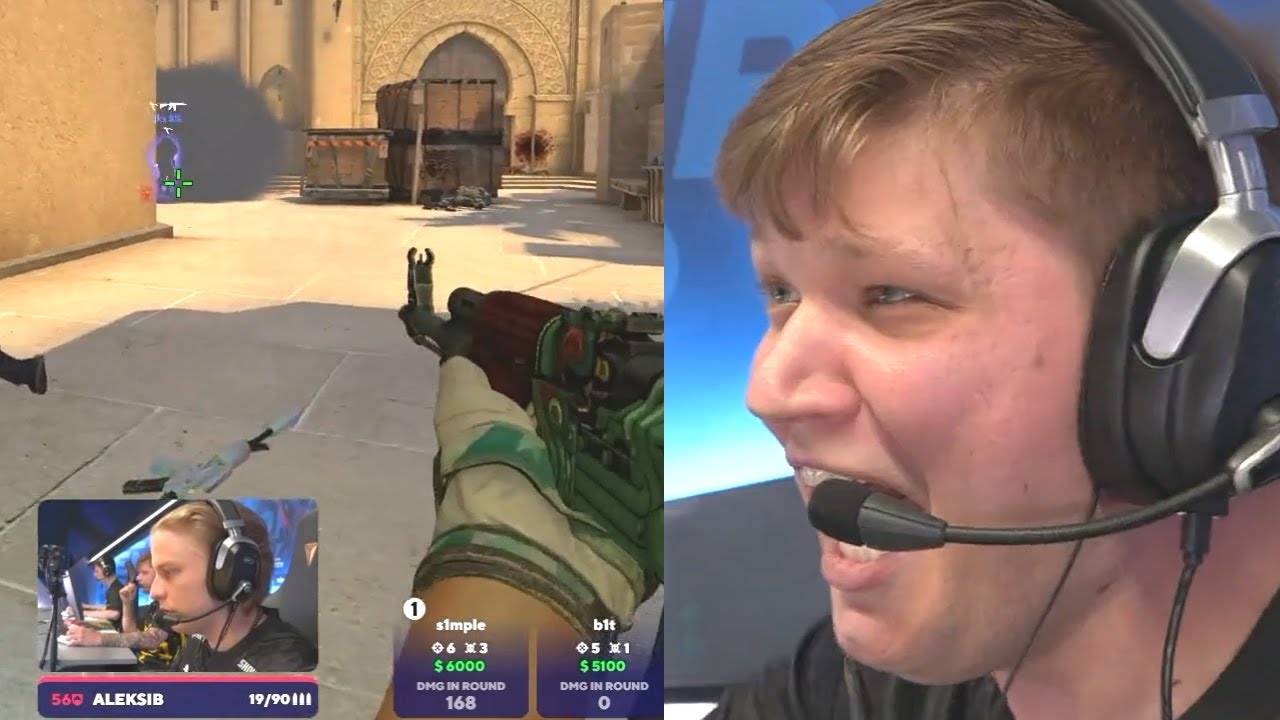 s1mple's crazy reaction to Alexib's 1 x 2 clutch