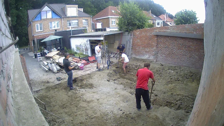 Afbraak garage Tyrone en Sofie