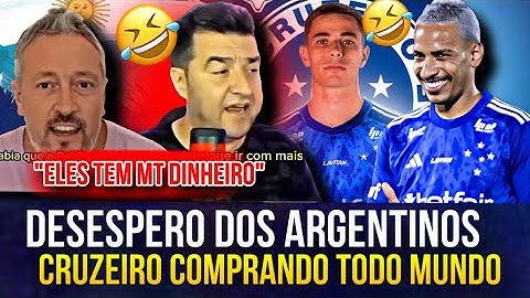 🤣😂TENTE NÃO RIR DOS ARGENTINOS REVOLTADOS COM O CRUZEIRO LEVANDO O VALENTIN GOMEZ