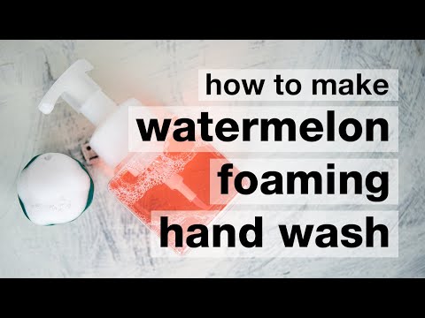 How to Make DIY Watermelon Mint Foaming Hand Wash // Humblebee & Me