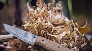 Carving FEATHER STICKS - How to carve and light feather sticks.