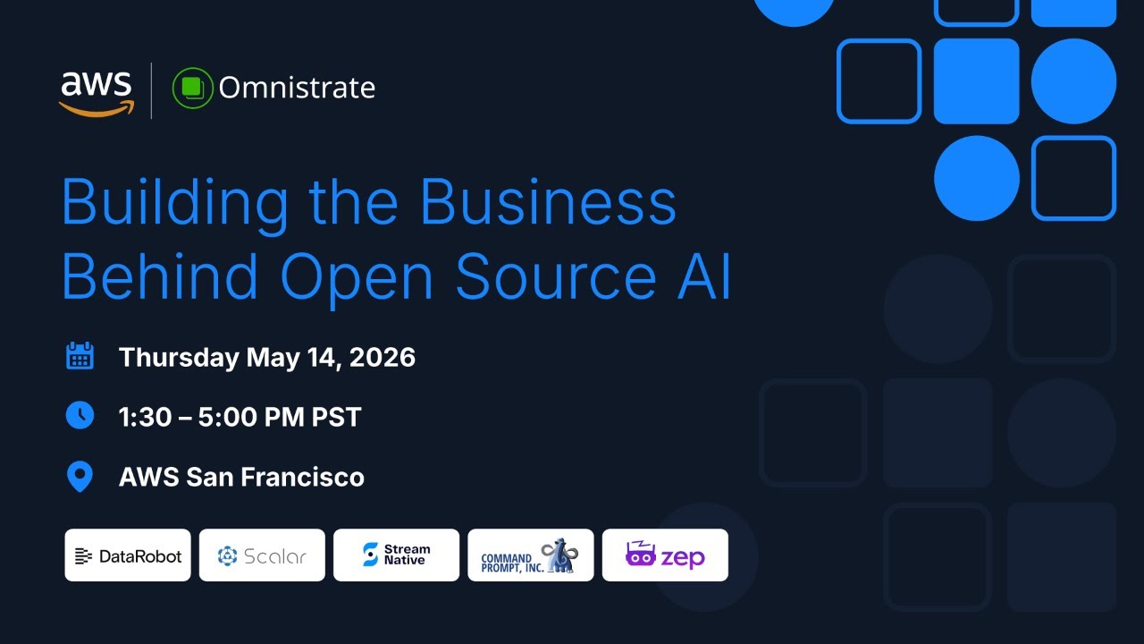 Building the Business Behind Open Source AI @ AWS San Francisco [Live]