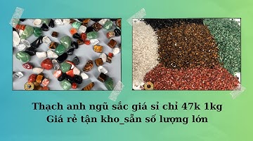 Đá thạch anh ngũ sắc vụn bóng -  giá gốc tận kho - sẵn số lượng lớn.