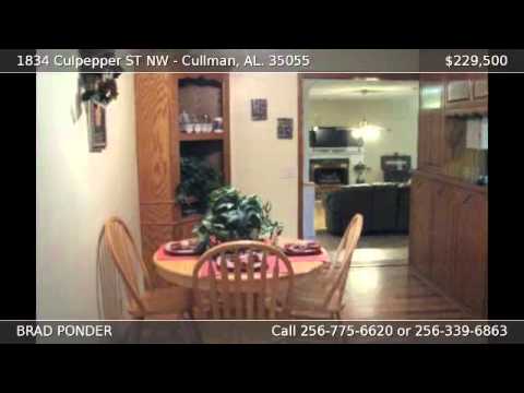 1834 Culpepper ST, Cullman, AL home video tour