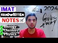 IMAT Conceptual Handwritten Notes | Biology, Physics, and Chemistry | IMAT Preparation Notes 2023