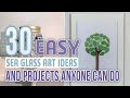 30 easy sea glass art ideas and projects anyone can do