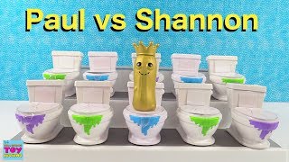 Paul Vs Shannon Flush Force Edition Blind Bag Challenge Toy Review Pstoyreviews
