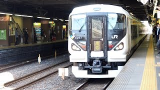 2019/04/05 【東大宮操疎開送込】 E257系 M-107編成 大宮駅 | JR East: E257 Series M-107 Set at Omiya