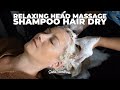 Relaxing Head Massage Shampoo Hair Dry  - ASMR