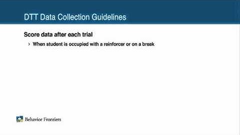 Taking Data - Autism Video