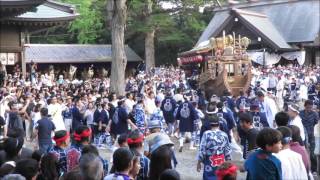 1156安房国司祭：新宿神明丸。昔、安房神社の神輿を船で渡していた。最初に安房神社に奉祝。H27awk012mm