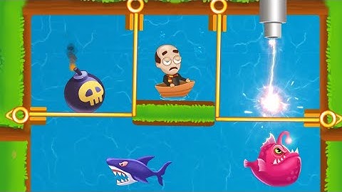 Save The Daddy From Fish, Crocodile, & Hard Spin Iron 🦈 | Sixx kids #fishdom #fishdomads #snake