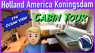 Koningsdam Cabin Tour! Holland America 🚢😎