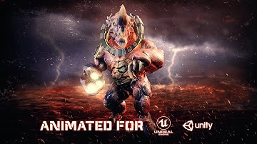 Cyber Rino preview  |  Game Ready 3D Model