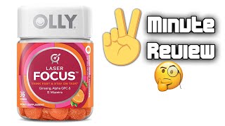 The 2 Minute Review - OLLY Laser Focus Gummies
