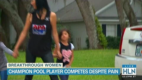 Champion pool player fights pain of scoliosis