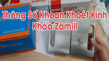 Khóa Liền Tay Nắm Âm Zamilldoor mã 524 cho cửa kính cường lực mở trượt lùa