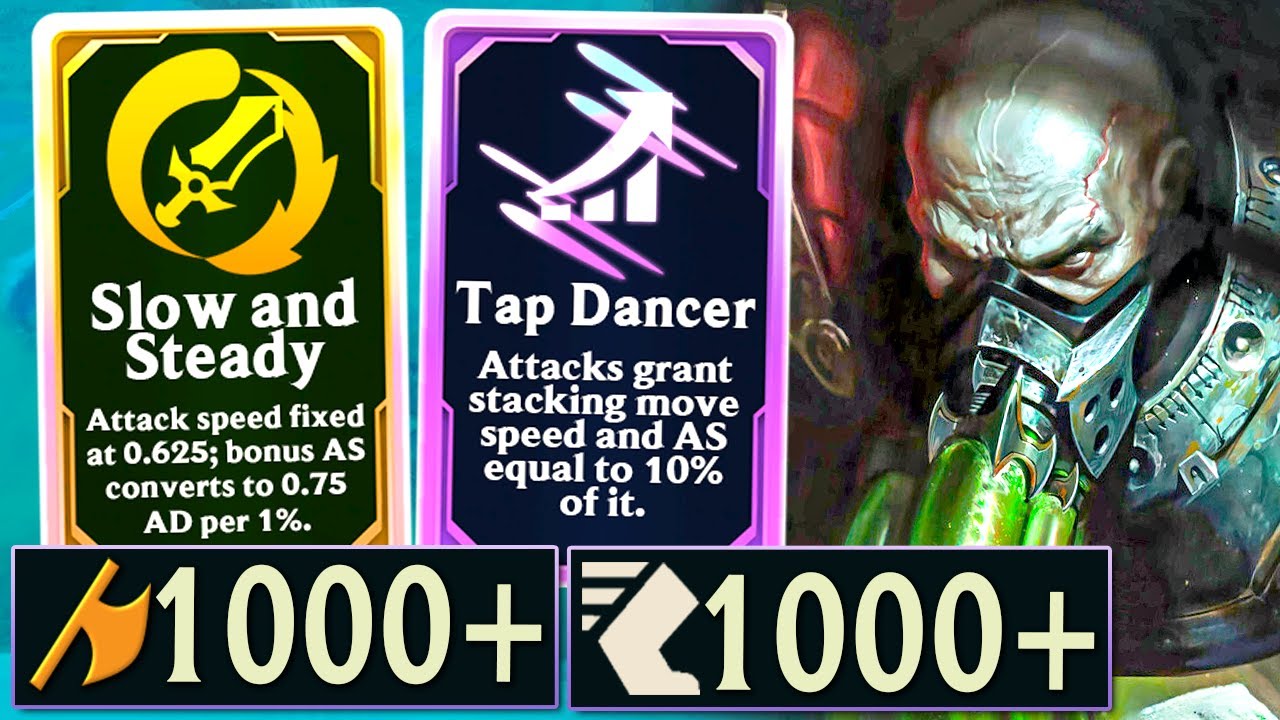 Broken Interaction: Tap Dancer + Slow and Steady Urgot = 1000+ AD and MS