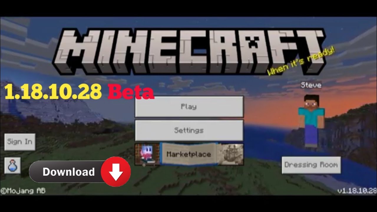 Minecraft 1.18.10.28 Download Free YouTube