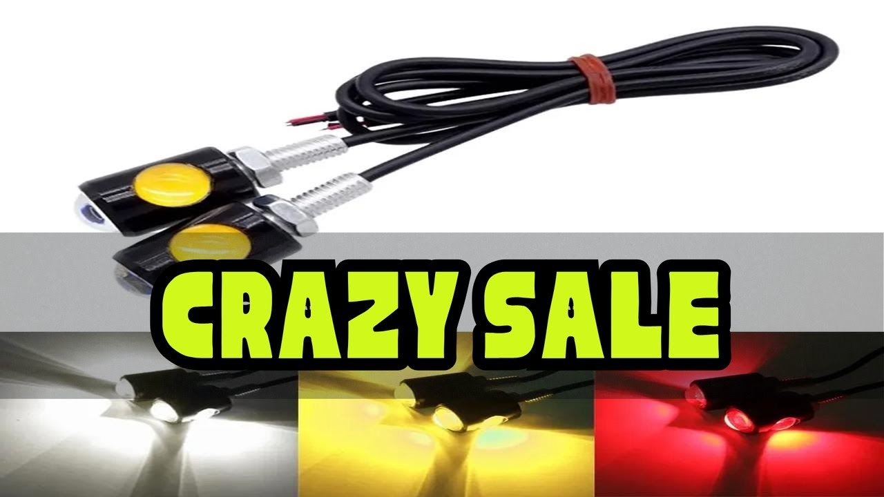 2PCS Motorcycle LED Eagle Eye Light Turn Signal Indicator Super Bright Led Motorbike Auto Rear Tail