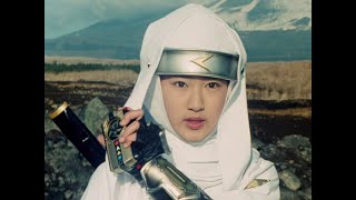 Kakuranger: Ninja White, Ninja Blue, Ninja Red first henshin upscale 1080p