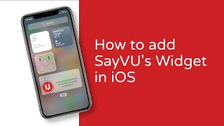SayVU | How to report an emergency using an iOS widget screenshot 4