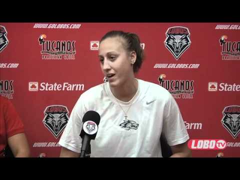 football score 2011-12 Lobo Women's Basketball | Media Day Interview - Sara Halasz