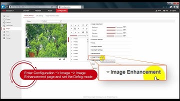 How to make the camera show clear image on foggy day---Defog function