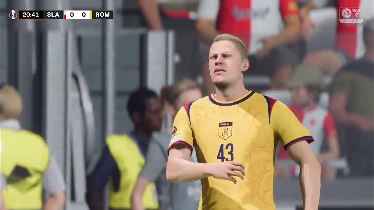 FC 24 Gameplay, Slavia Prague - AS Roma