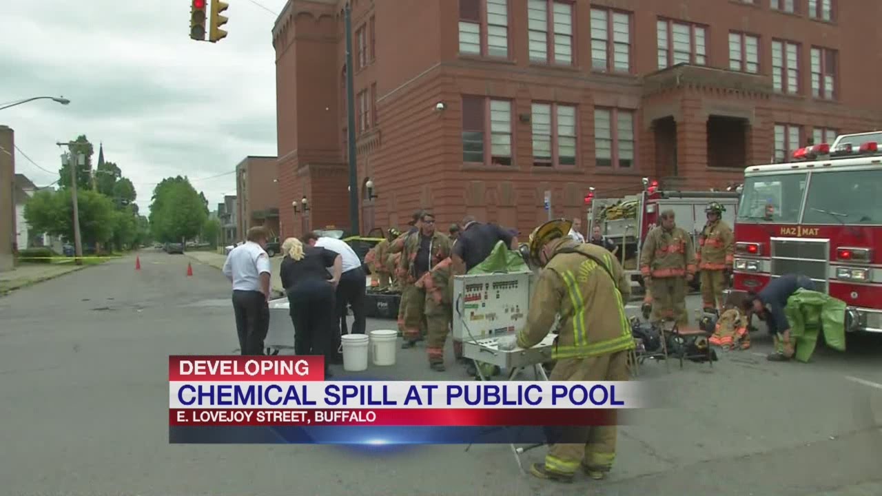 Acid leaks forces evacuation at city pool YouTube