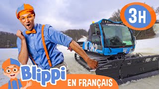 Blippi visite une station de ski | | Blippi en français | Vidéos éducatives pour enfants