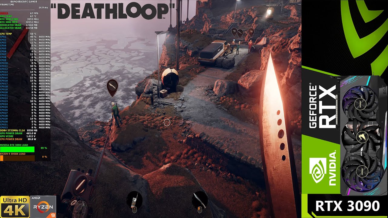 DEATHLOOP Maximum Settings Ray Tracing 4K | RTX 3090 | Ryzen 9 5950X ...