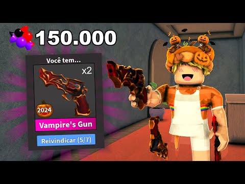 GASTEI 150.000 DOCES e GANHEI DUAS ARMAS DE VAMPIRO no MURDER MYSTERY 2!