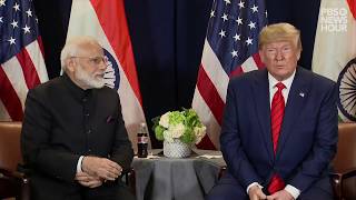 WATCH: Trump meets with India's Modi at UN General Assembly