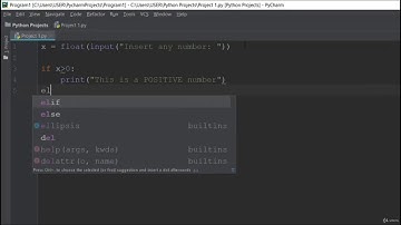 Python Practice 1  How to detect Positive and Negative Numbers