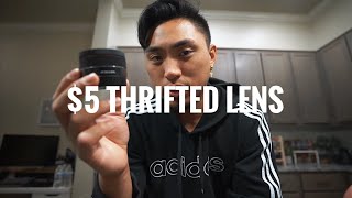 THRIFTED A FULL FRAME LENS FOR $5! - Film Camera Thrifting