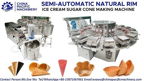 Pizza Cones|Gas Heating Natural Edge Ice Cream Waffle Cone Making Machine|Ice Cream Cone Maker