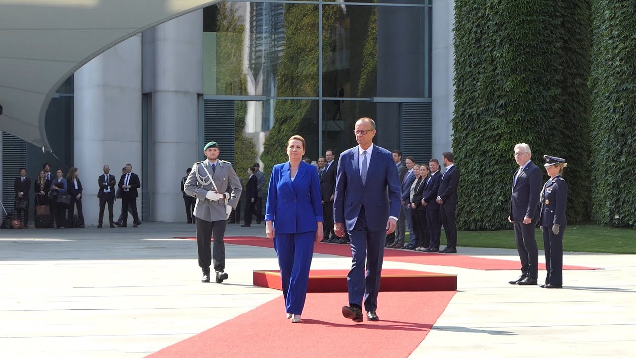 Militärische Ehren - Ministerpräsidentin Dänemark, Mette Frederiksen