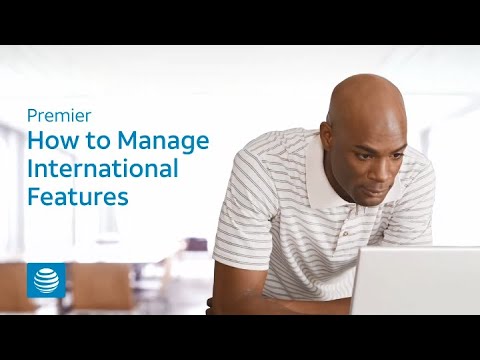 Manage International Features - AT&T Premier