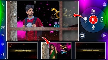 Happy New year video editing 2022|trending Happy New year WhatsApp status editing kinemaster Telugu