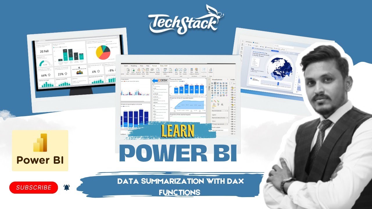 Power BI DAX Functions for Beginners in Hindi (Part 10) | Free Power BI Training | Techstack Academy