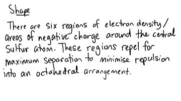 Shape and Polarity of SeF6