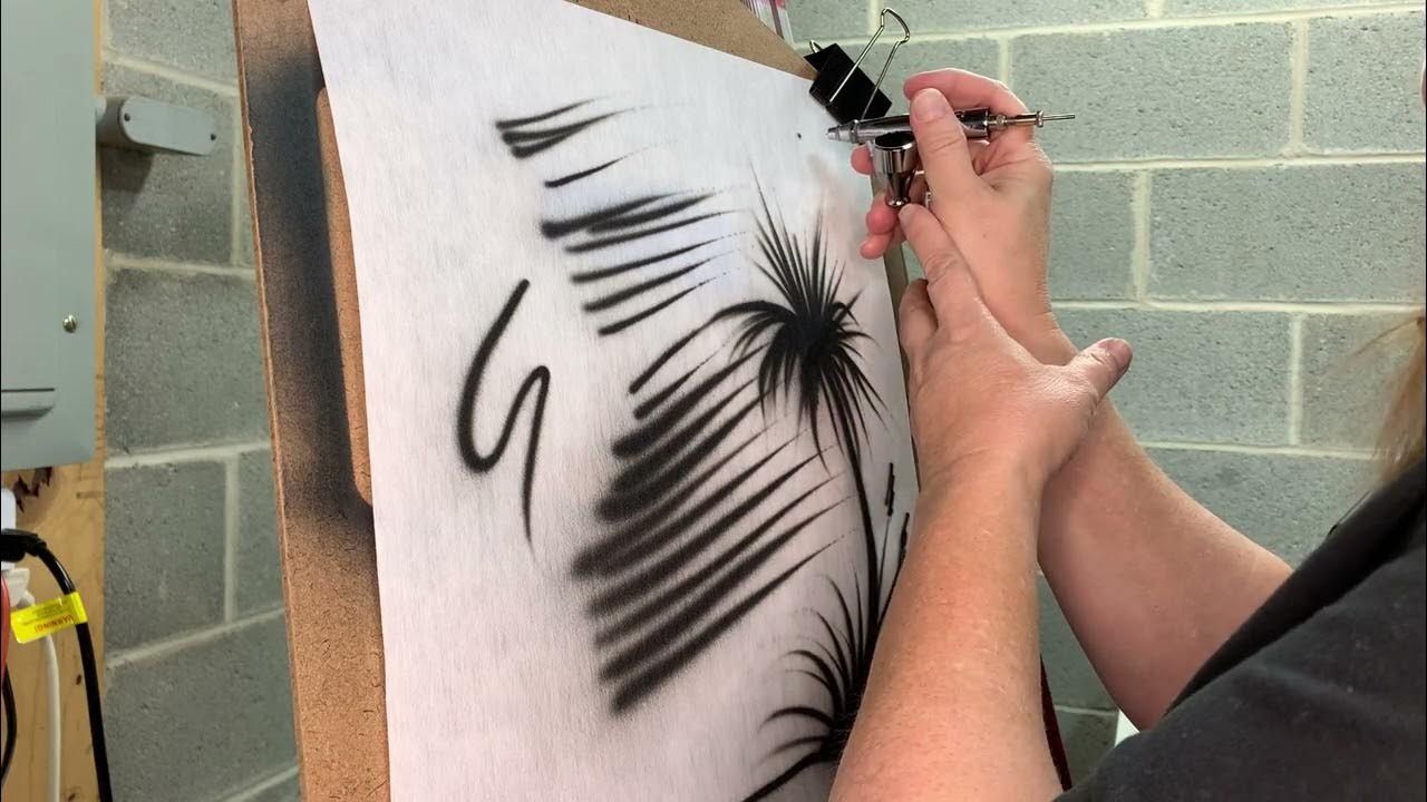 Beginner Airbrushing Practicing Dagger Strokes (Video 16) YouTube