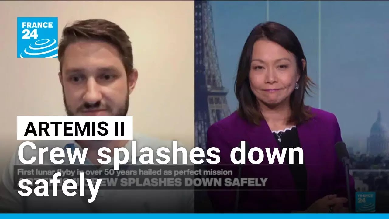 Artemis II crew splashes down safely • FRANCE 24 English