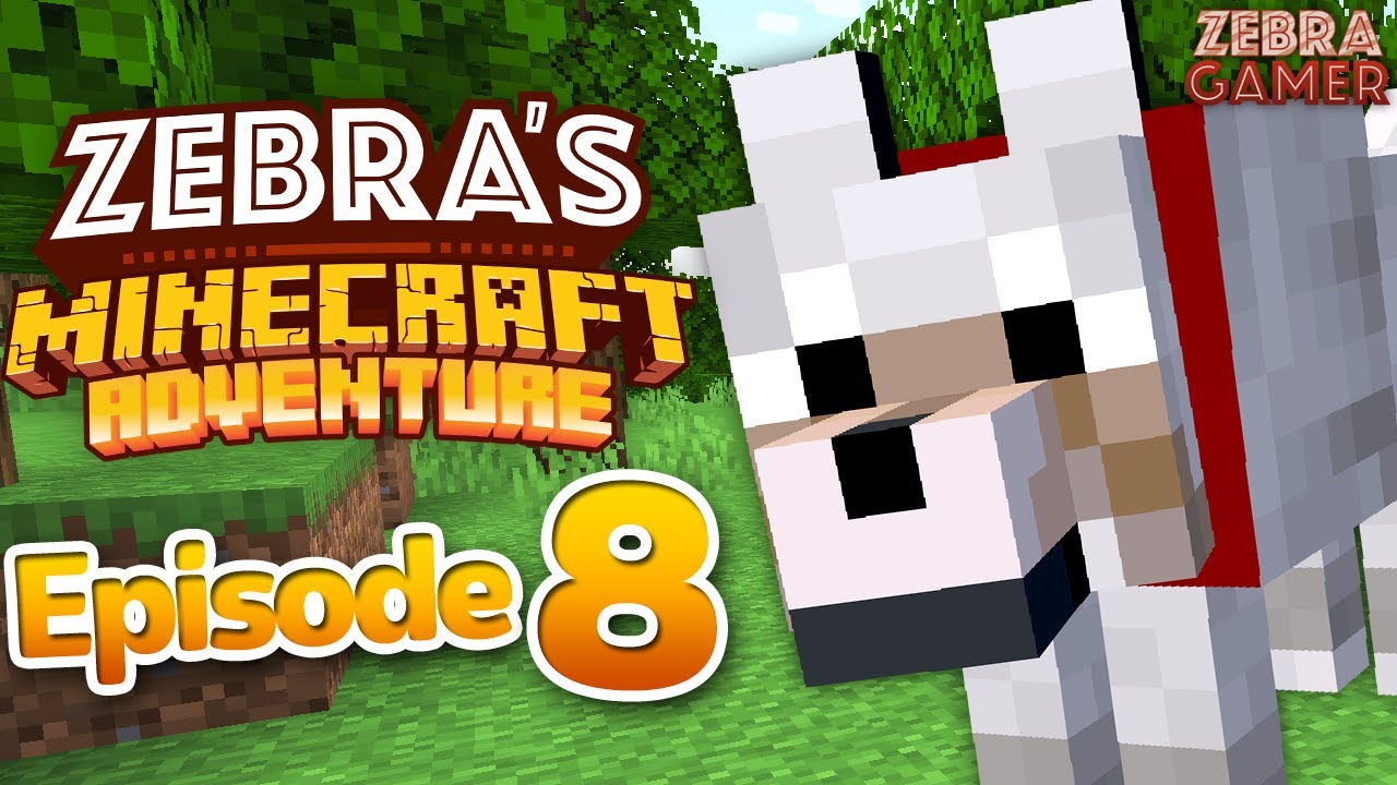 ⁣Zebra's Minecraft Adventure Part 8 - Taming a Wolf!