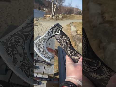 Видео: Эксклюзив. Топоры ручной работы с Норвегии/ Exclusive. Handmade axes from Norway