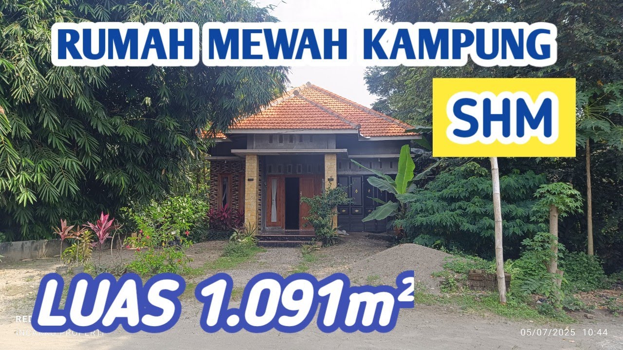 RUMAH KAMPUNG luas 1.091m2 (ukuran tanah 10x109)